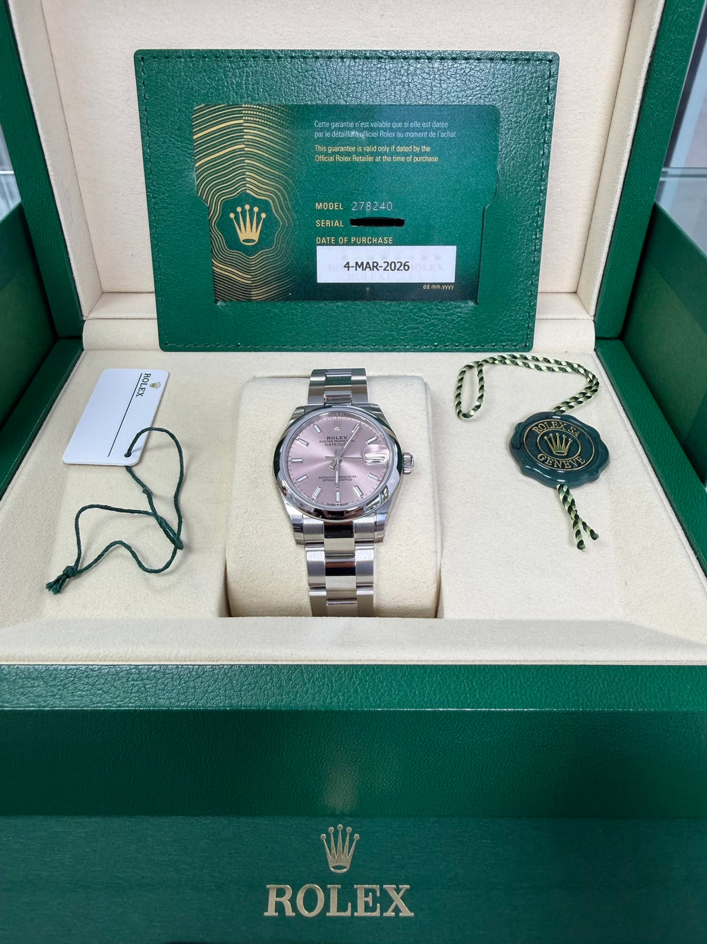 2026 Rolex Datejust 31 | Ref. 278240