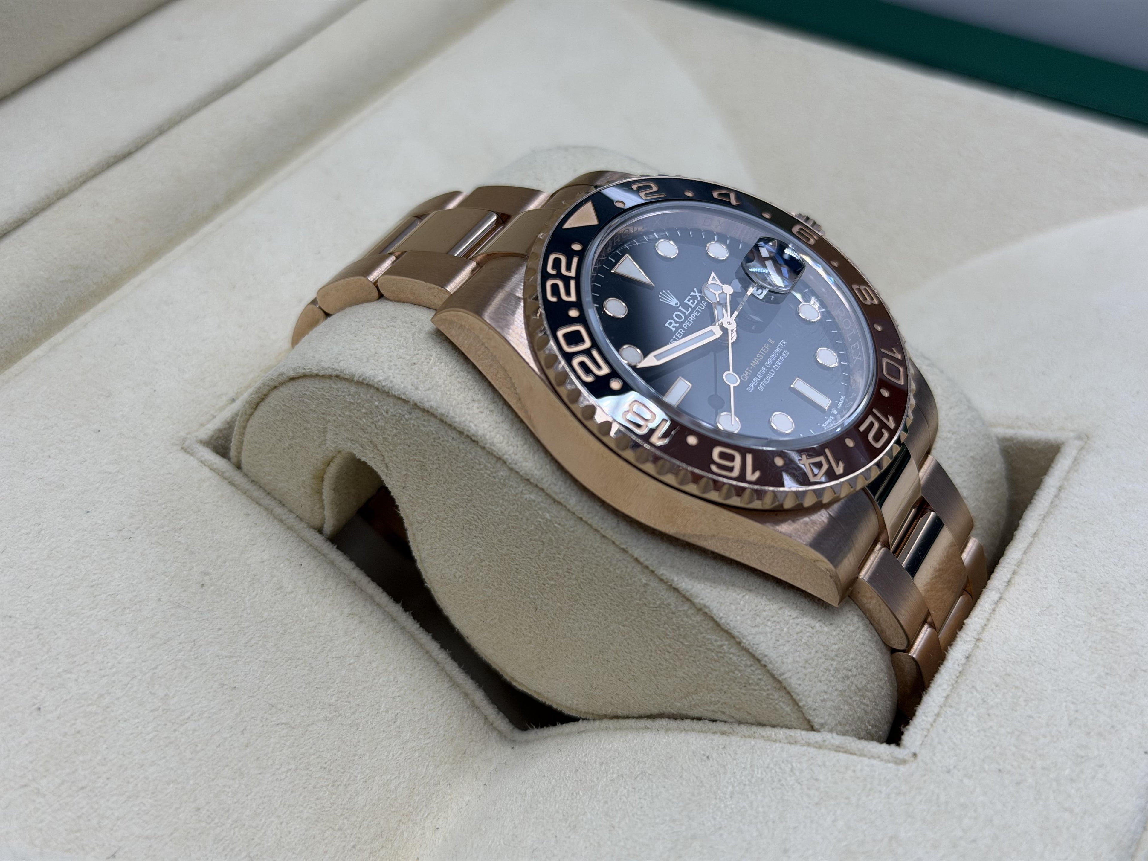 2021 Rolex Gmt-Master II Rootbeer Rose-Gold 126715CHNR