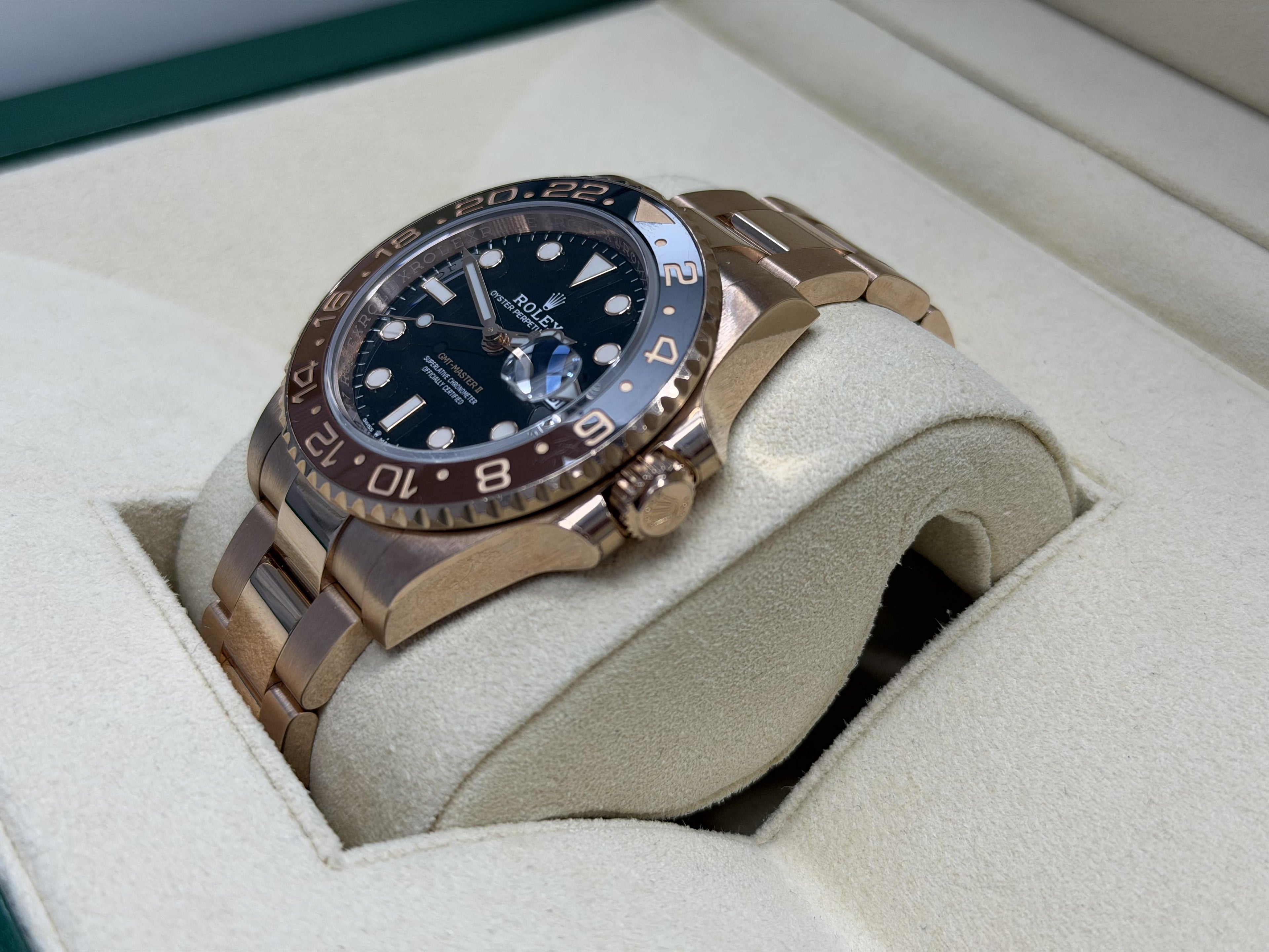 2021 Rolex Gmt-Master II Rootbeer Rose-Gold 126715CHNR