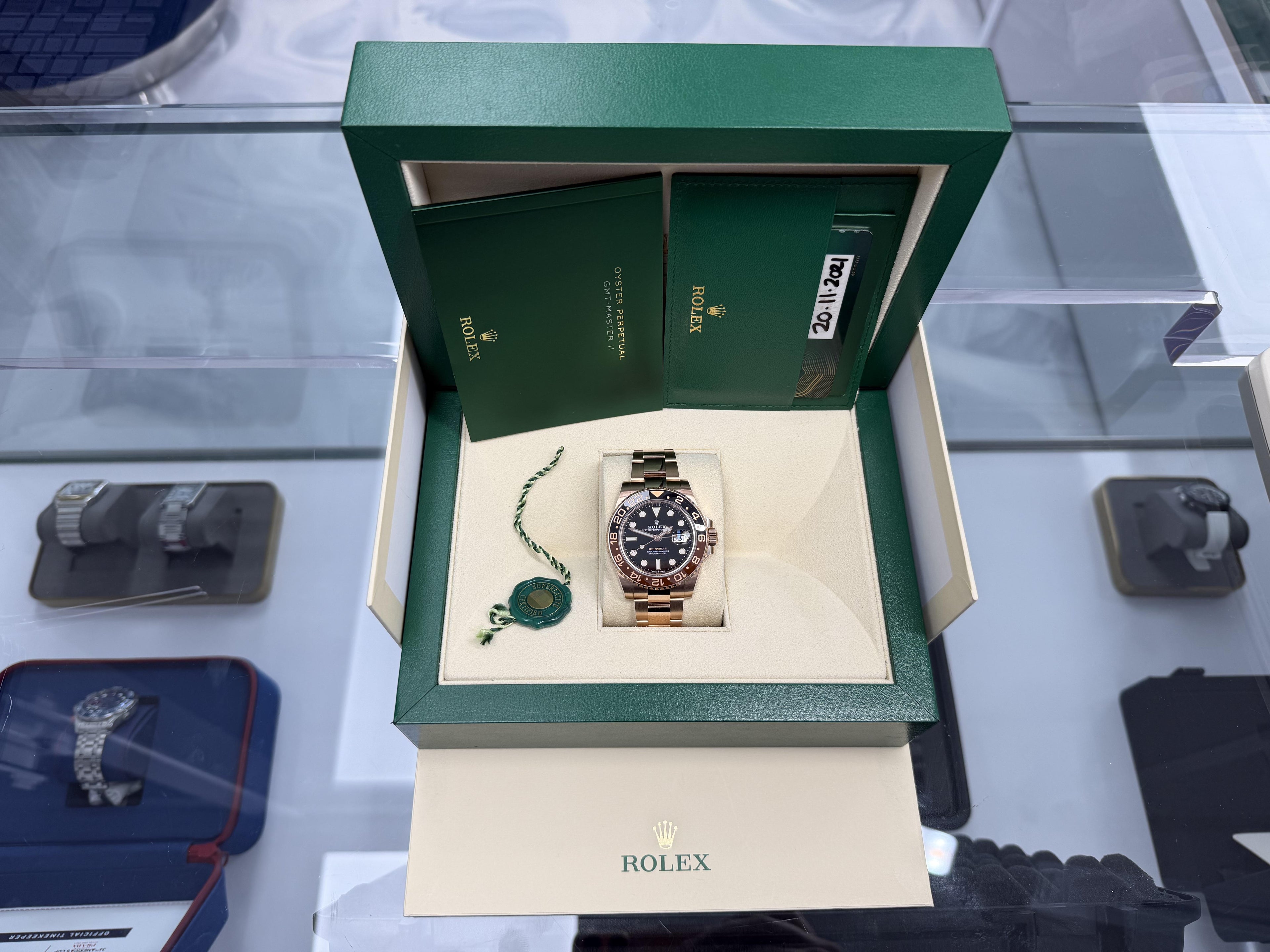 2021 Rolex Gmt-Master II Rootbeer Rose-Gold 126715CHNR