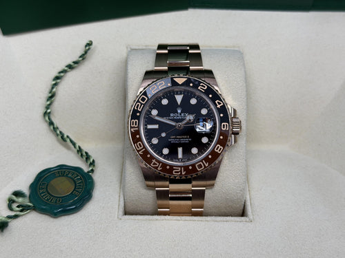 2021 Rolex Gmt-Master II Rootbeer Rose-Gold 126715CHNR