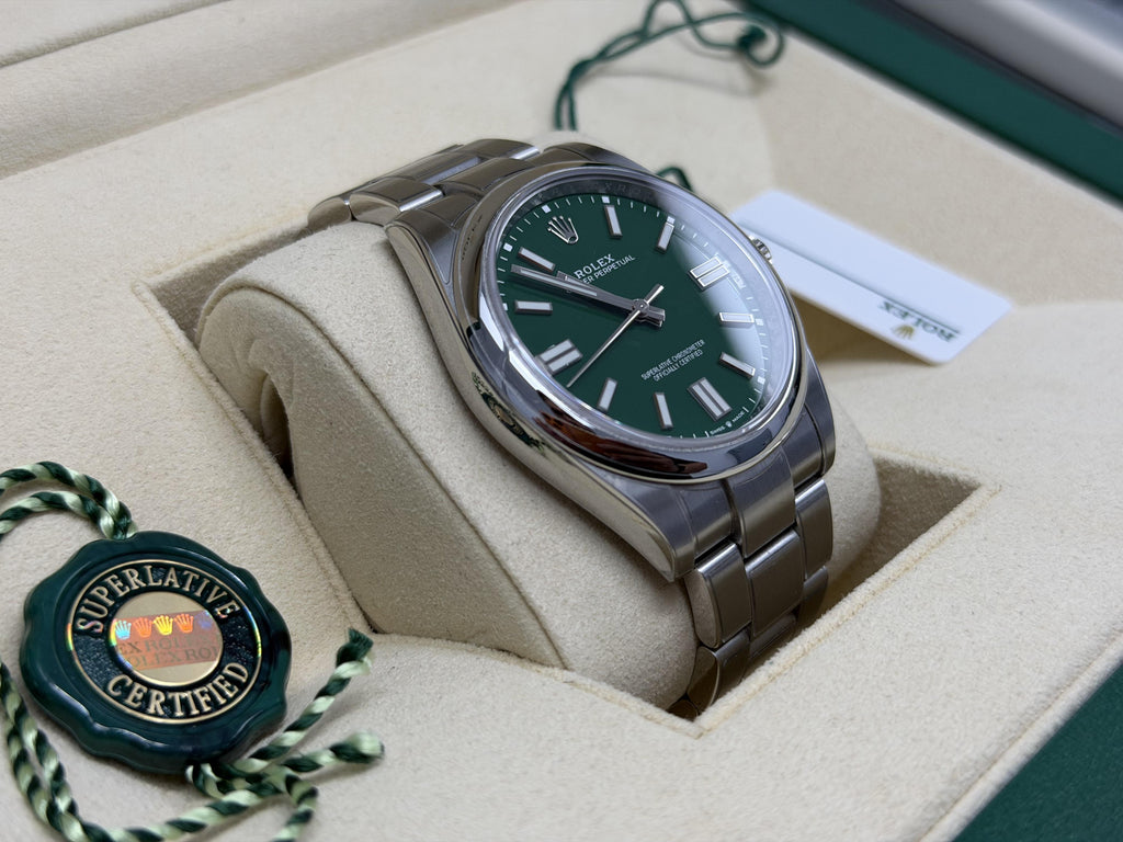 2023 Rolex Oyster Perpetual 41mm Green Dial 124300