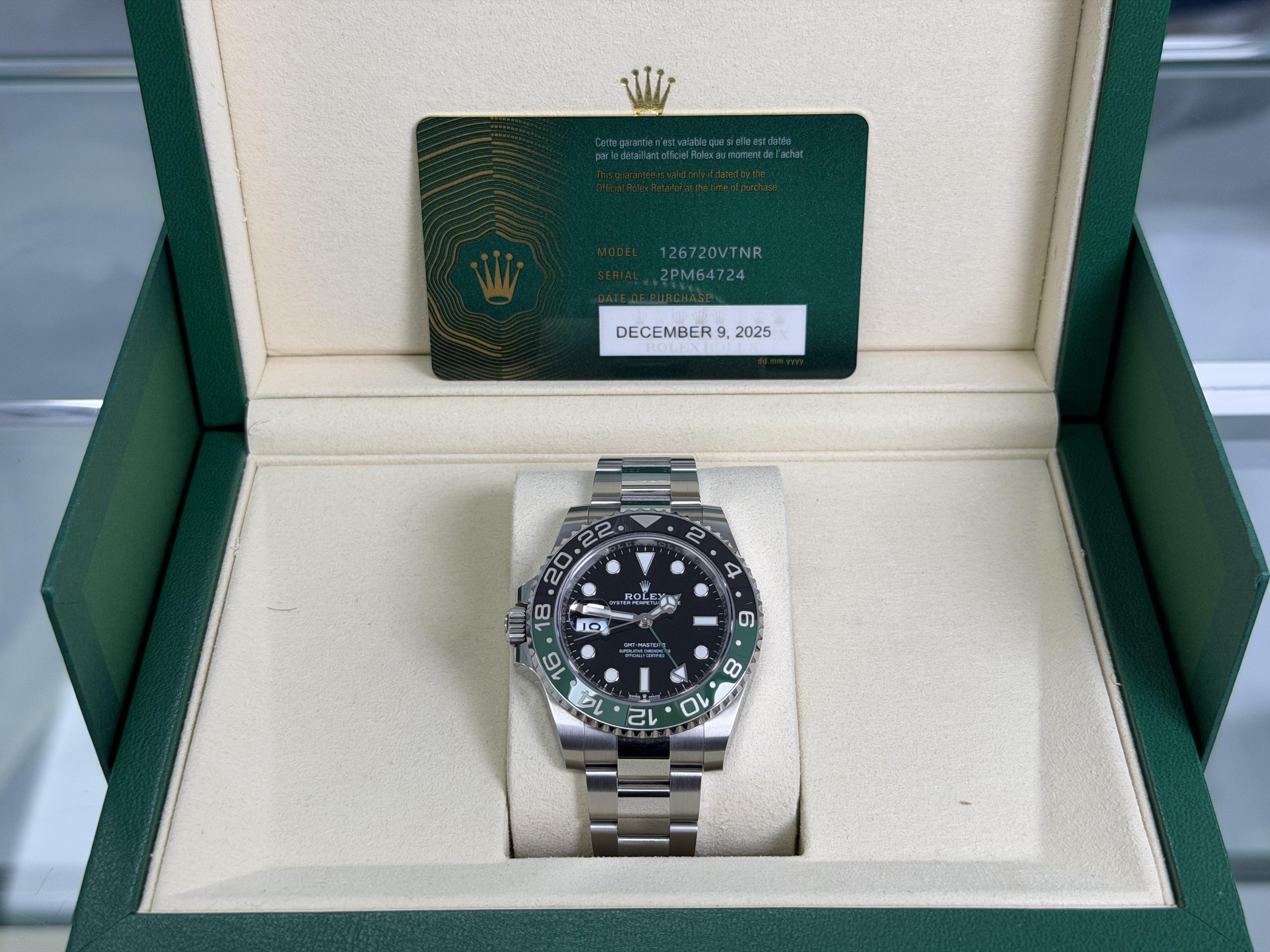 2025 Rolex GMT-Master II Sprite 126720VTNR