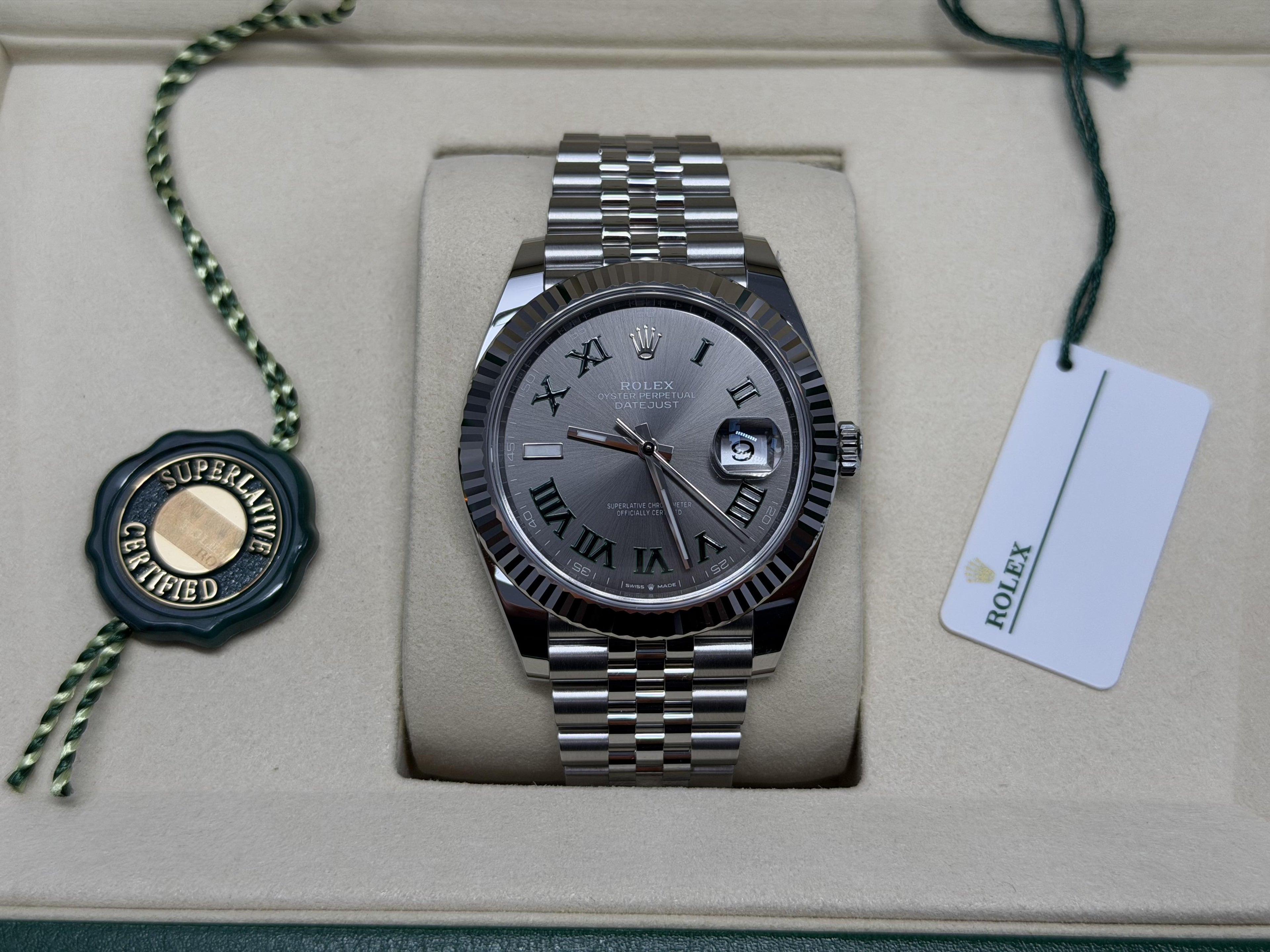 2026 Rolex Datejust 41mm Wimbledon 126334