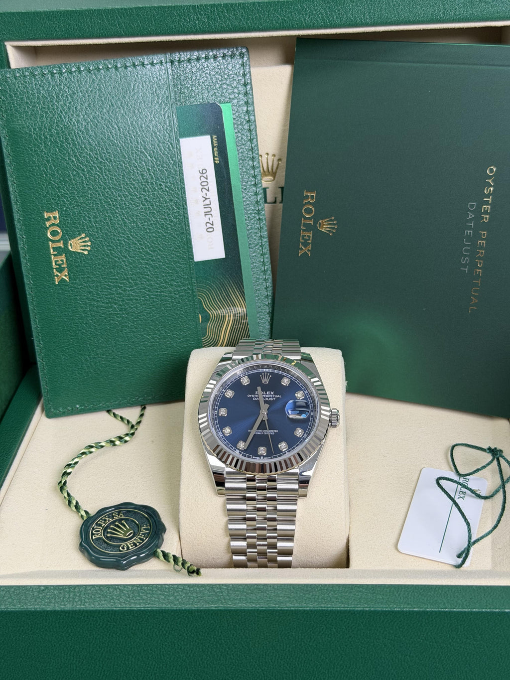 Rolex Datejust 41mm Blue Dial 126334
