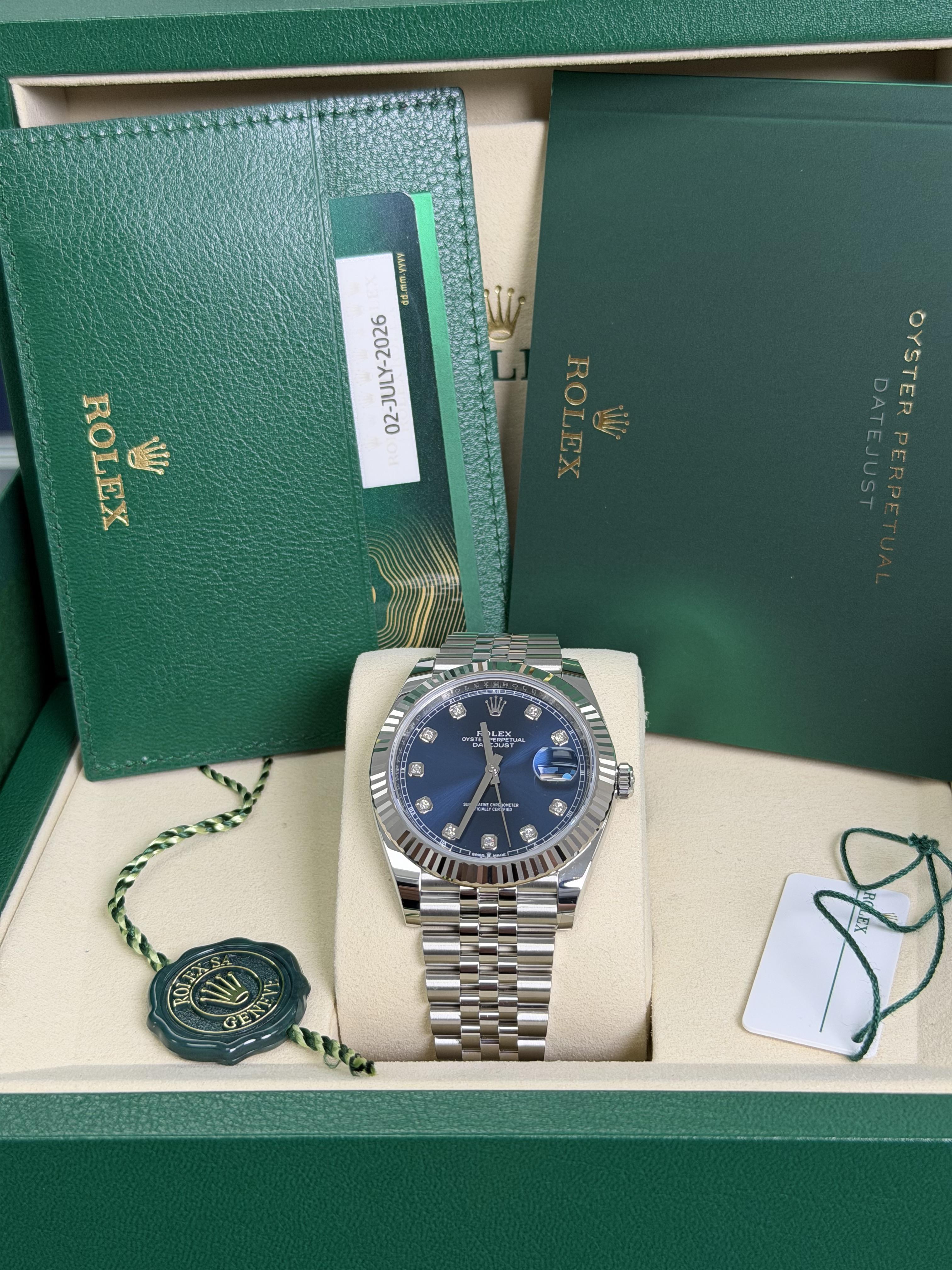 Rolex Datejust 41mm Blue Dial 126334